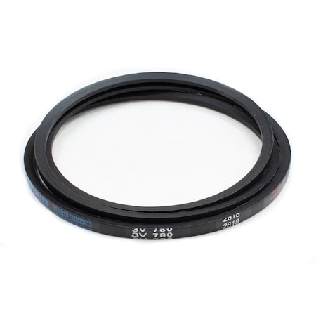 D&D 3V780 Wedge V-Belt, 78 in Outside Length, 3/8 in Top Width, 5/16 in Thickness, 1 Ribs 3V780